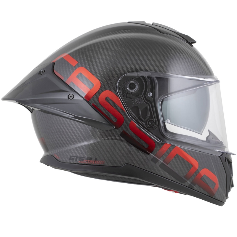 Integrální helma na motorku Cassida Integral GTS 2.1 Plus Carbon matná carbon-červená