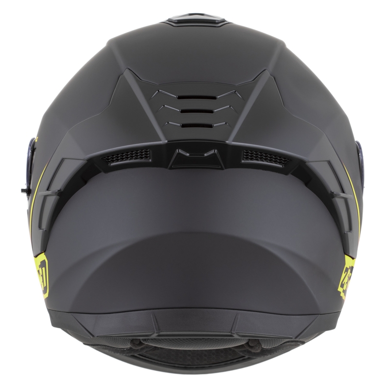 Integrální helma na motorku ZED K40 matná černo-fluo žlutá
