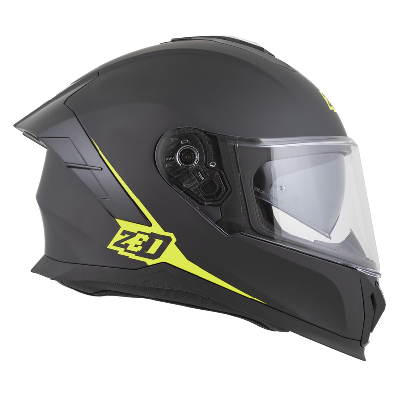 Integrální helma na motorku ZED K40 matná černo-fluo žlutá