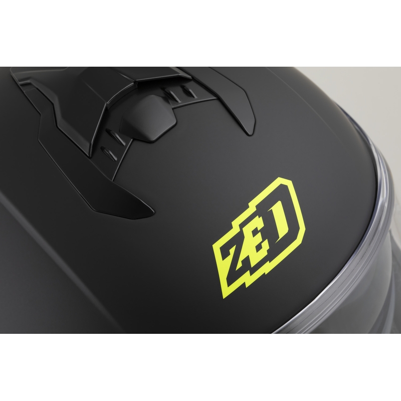 Integrální helma na motorku ZED K40 matná černo-fluo žlutá
