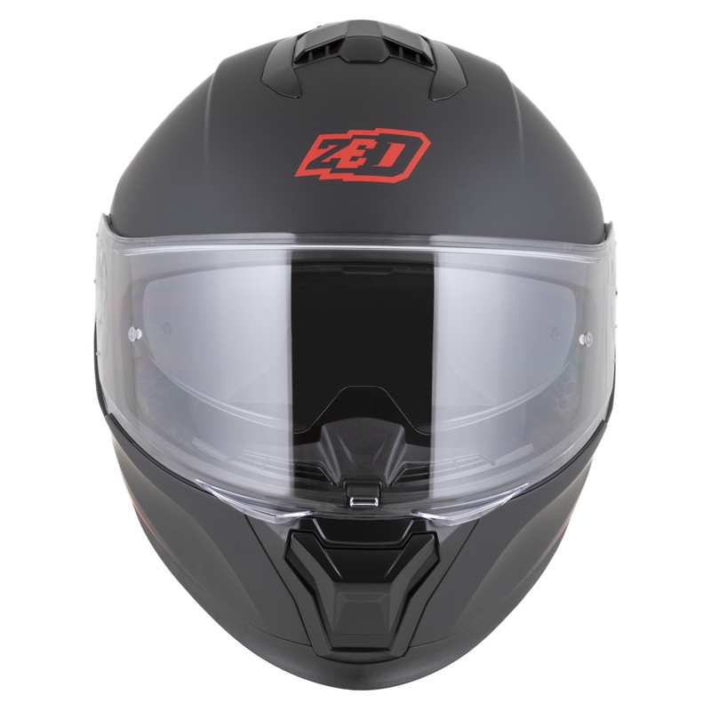 Integrální helma na motorku ZED K40 matná černo-červená