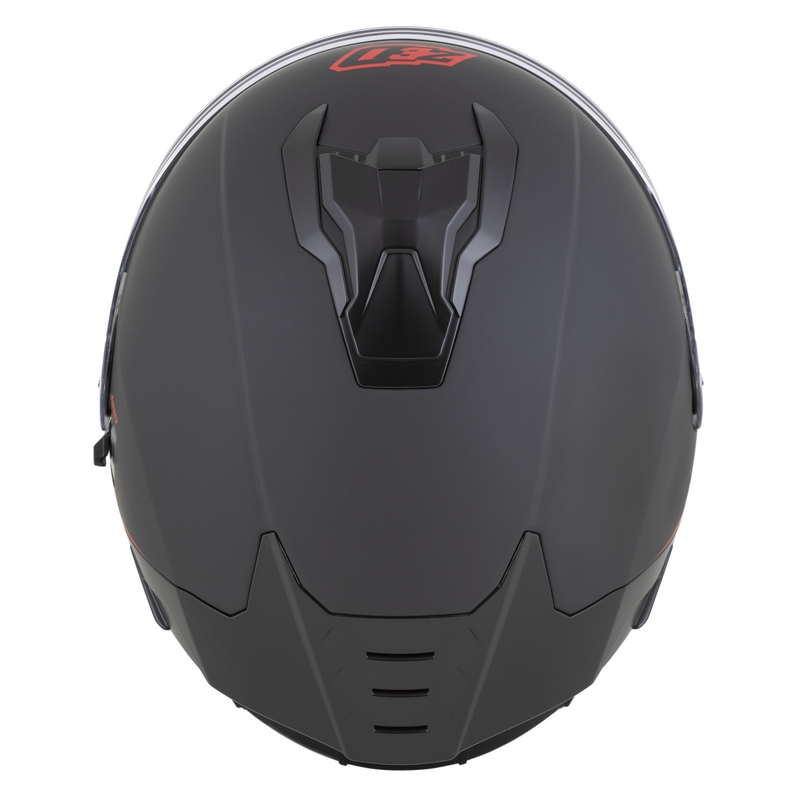 Integrální helma na motorku ZED K40 matná černo-červená