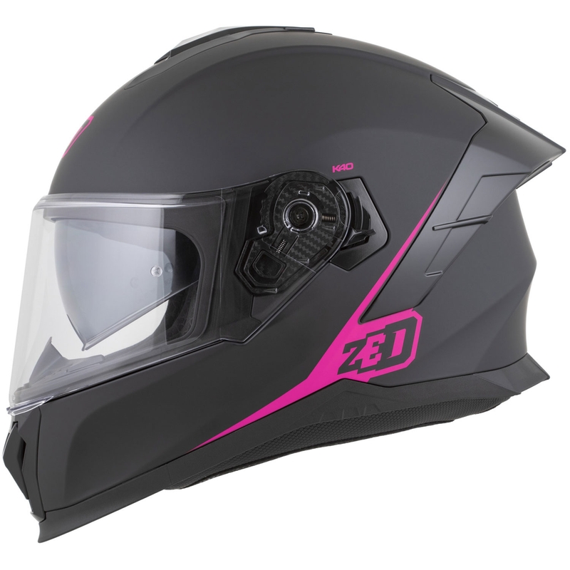 Integrální helma na motorku ZED K40 matná černo-růžová
