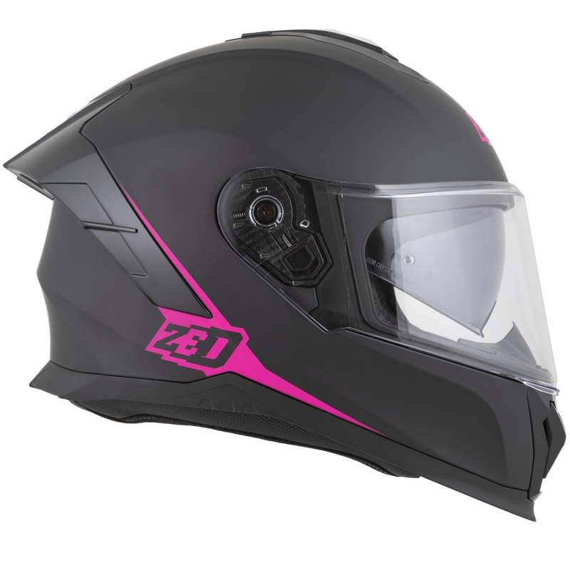Integrální helma na motorku ZED K40 matná černo-růžová