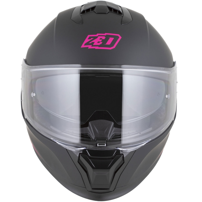 Integrální helma na motorku ZED K40 matná černo-růžová