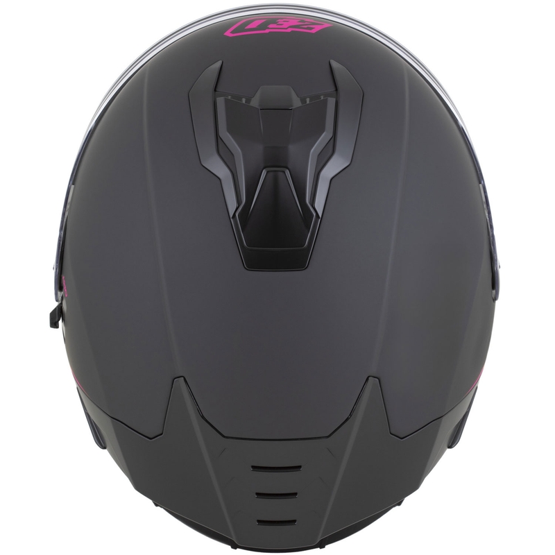Integrální helma na motorku ZED K40 matná černo-růžová
