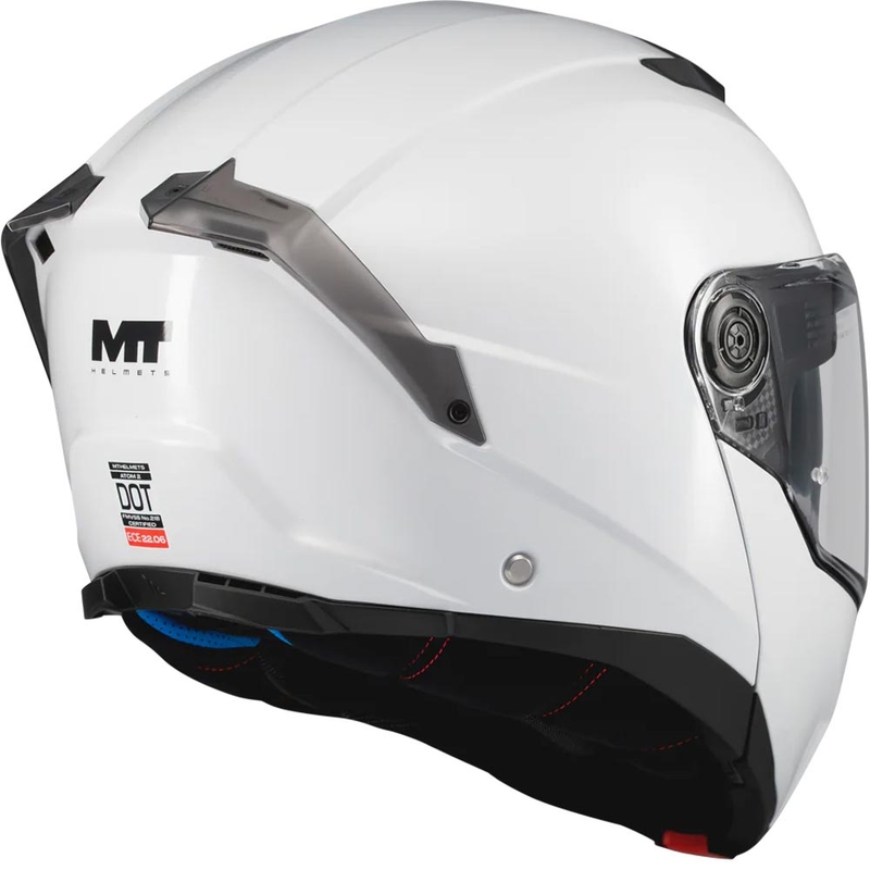 Výklopná helma na motorku MT Atom 2 SV Pure A0 bílá