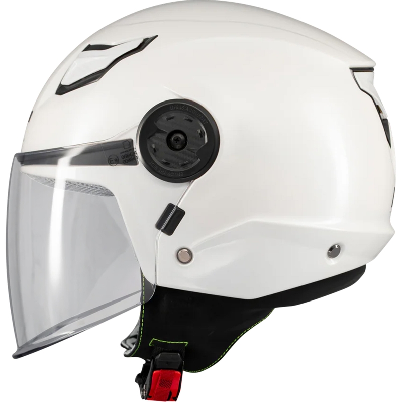 Dětská otevřená helma na motorku MT Lite Pure A0 bílá