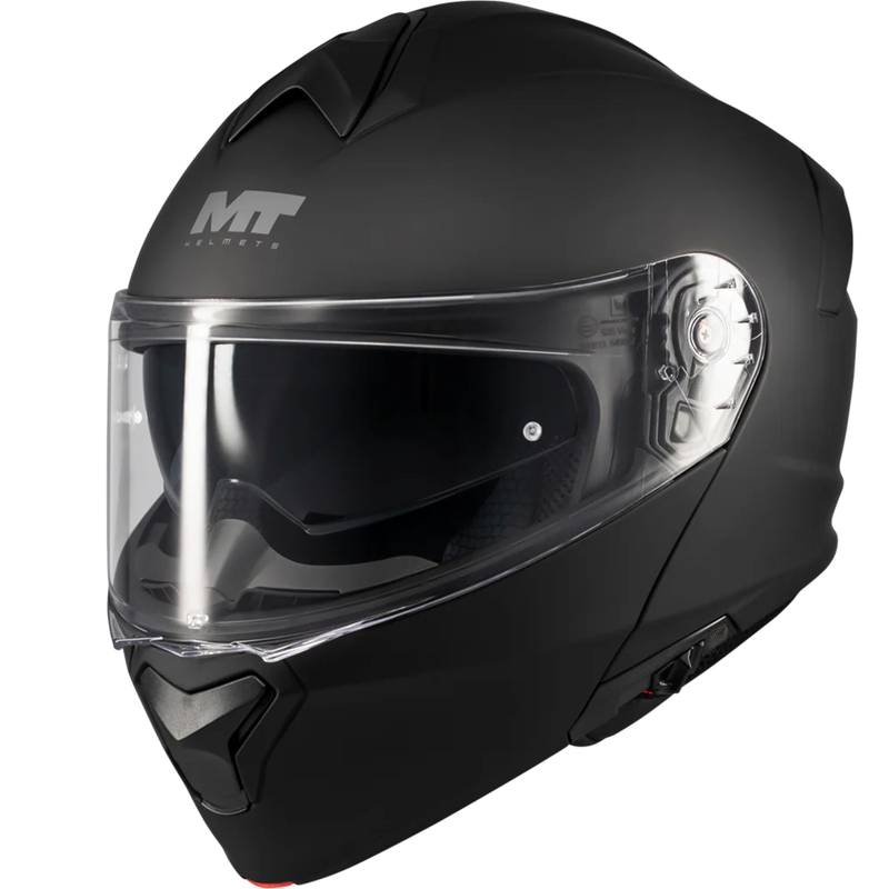 Výklopná helma na motorku MT Genesis SV Pure A1 matná černá