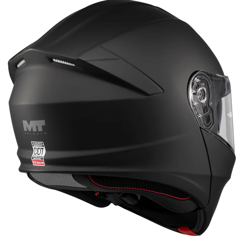Výklopná helma na motorku MT Genesis SV Pure A1 matná černá