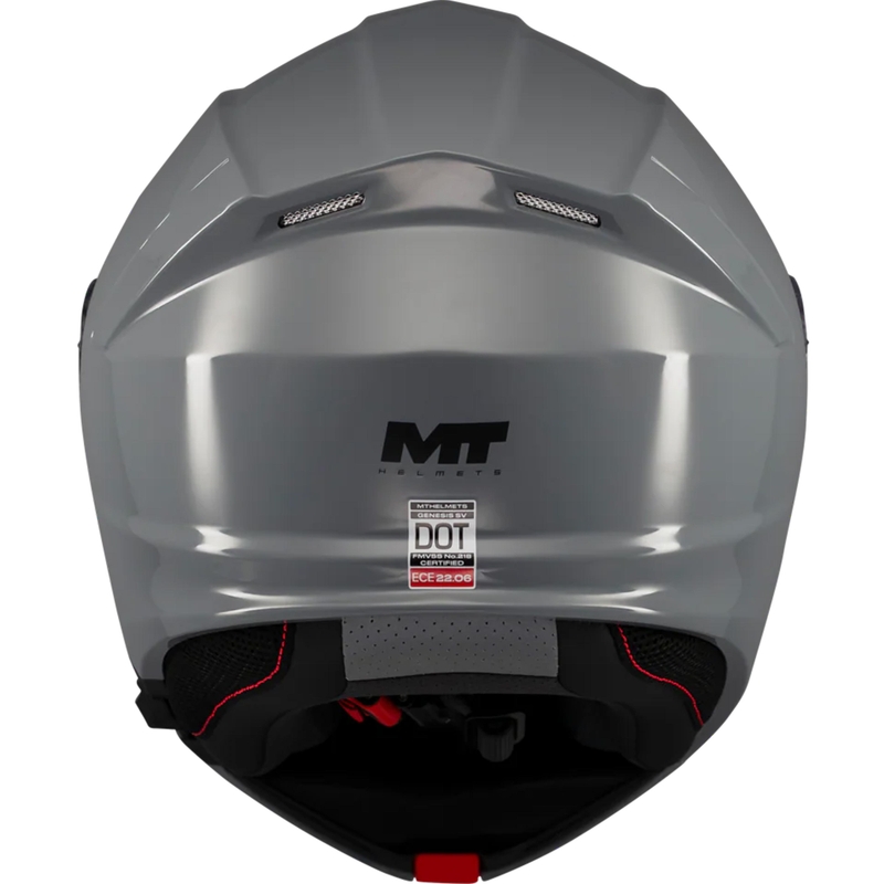 Výklopná helma na motorku MT Genesis SV Pure A12 šedá