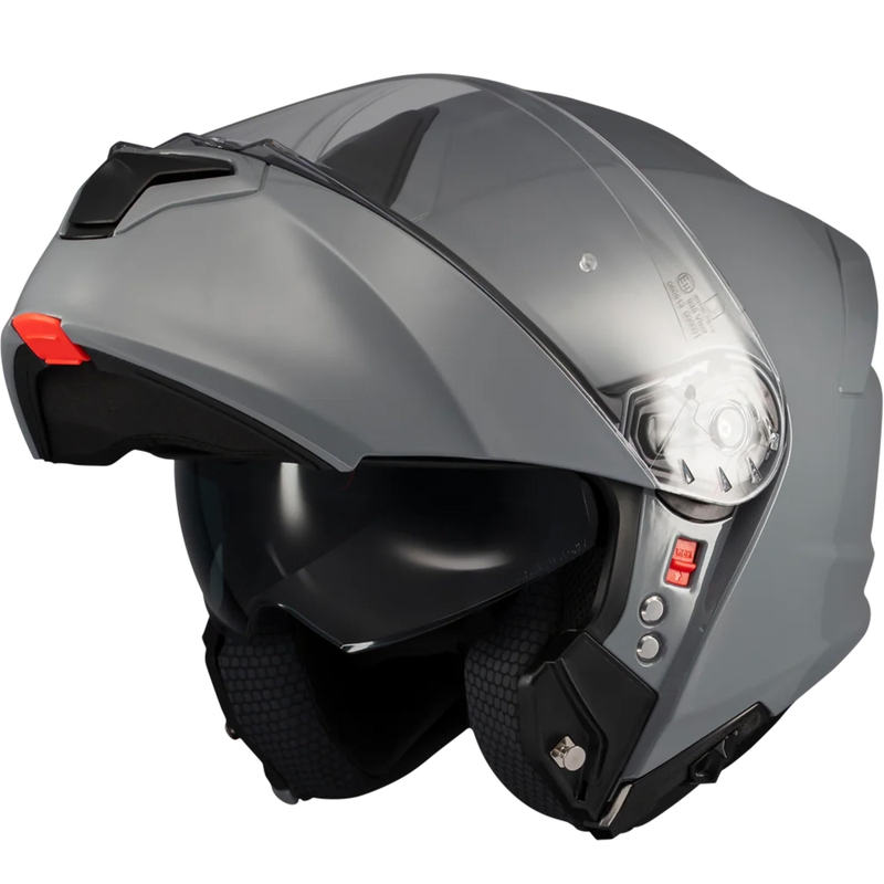 Výklopná helma na motorku MT Genesis SV Pure A12 šedá