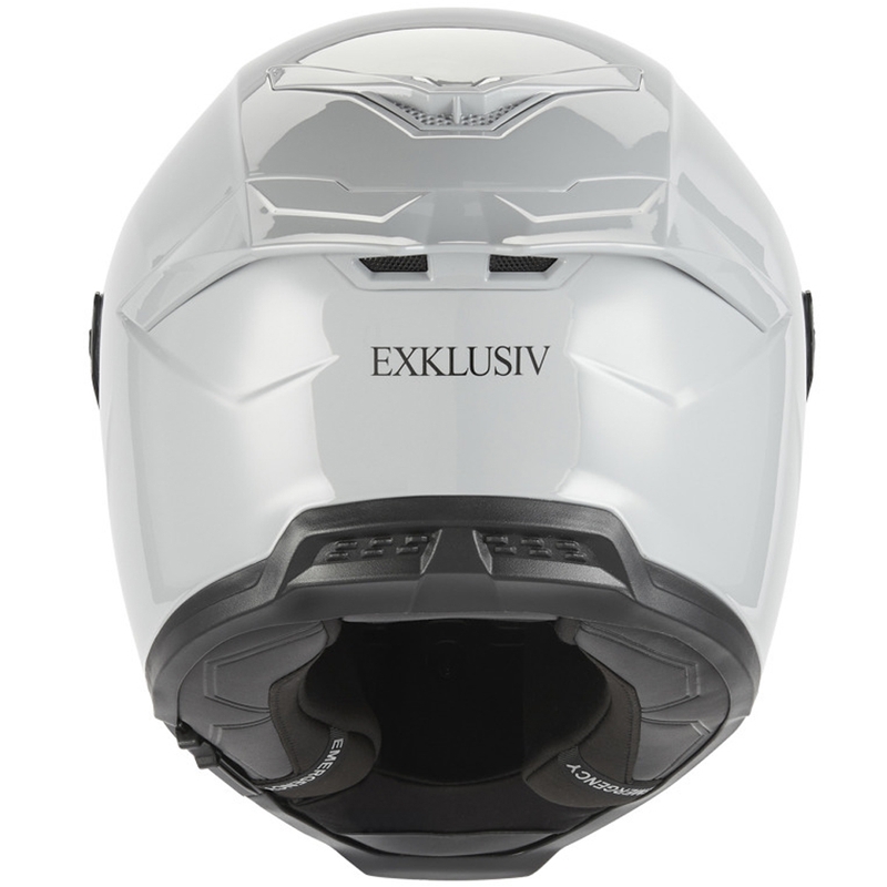 Integrální helma na motorku NOX Exklusiv Goliath šedo-bílá