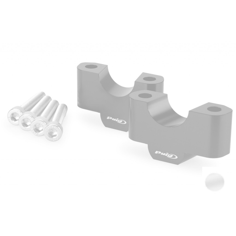 Zvýšení řidítek PUIG stříbrná height 30mm, d 29mm
