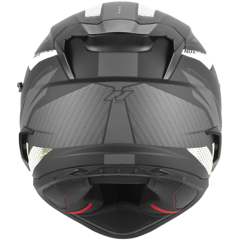 Integrální helma na motorku NOX N304-S REVO matná černo-bílá