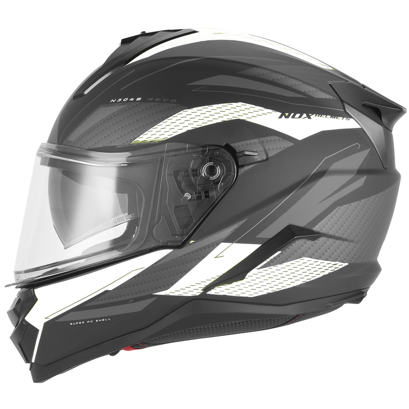 Integrální helma na motorku NOX N304-S REVO matná černo-bílá