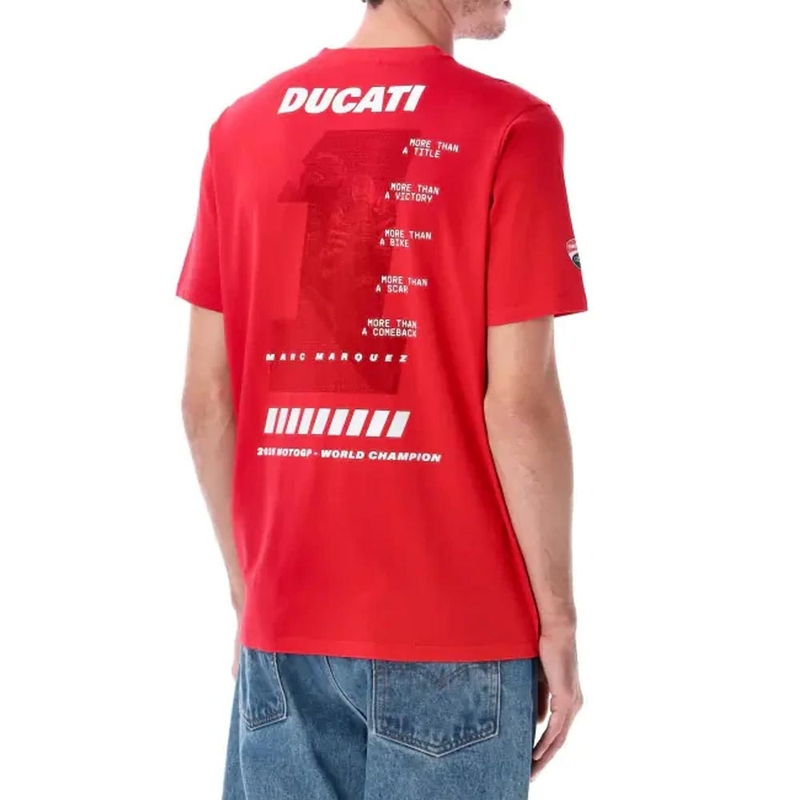 Tričko Ducati Marc Marquez MM93 World Champ červené