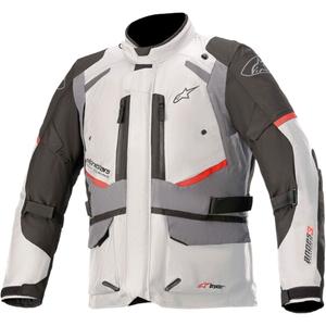 Bunda na motorku Alpinestars Andes Drystar šedo-černo-červená