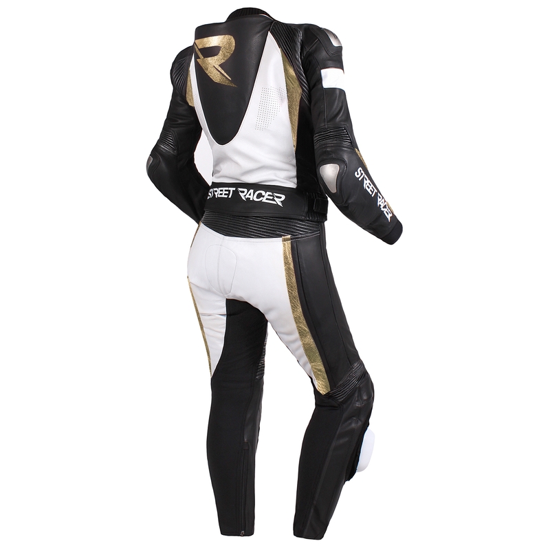 Dámská bunda Street Racer Kiara černo-bílo-zlatá