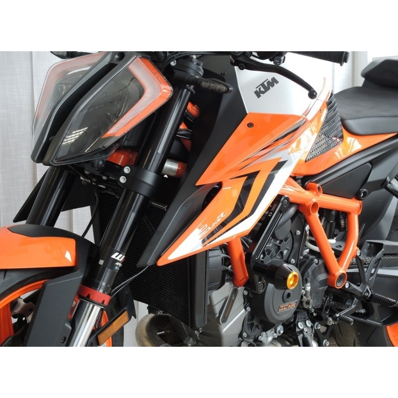 Chrániče proti pádu RDMOTO černý se zelenými krytkami