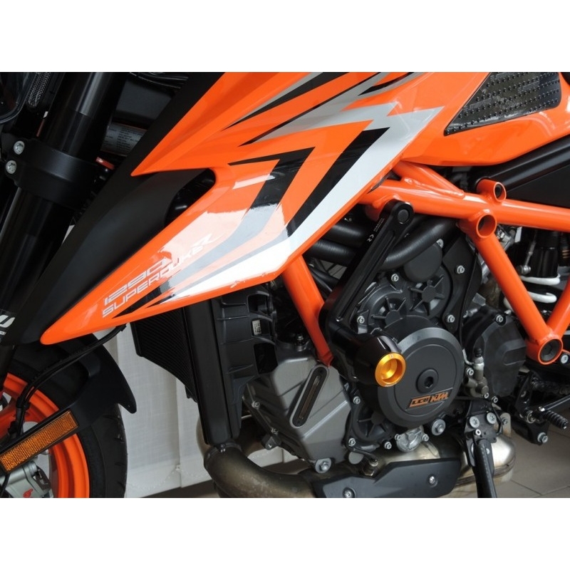 Chrániče proti pádu RDMOTO černý se zelenými krytkami