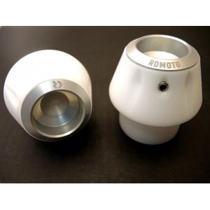 Chrániče proti pádu RDMOTO KTM13N bílá se stříbrnými krytkami