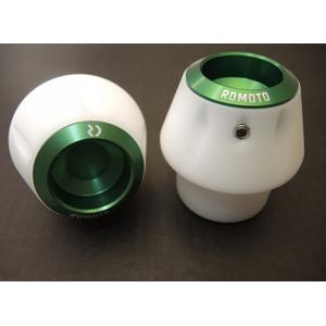 Chrániče proti pádu RDMOTO KTM13N bílá se zelenými krytkami