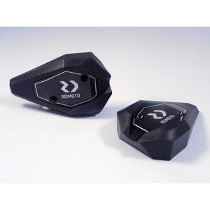 Padací slidery RDMOTO KTM13N černý polyamid s černými krytkami