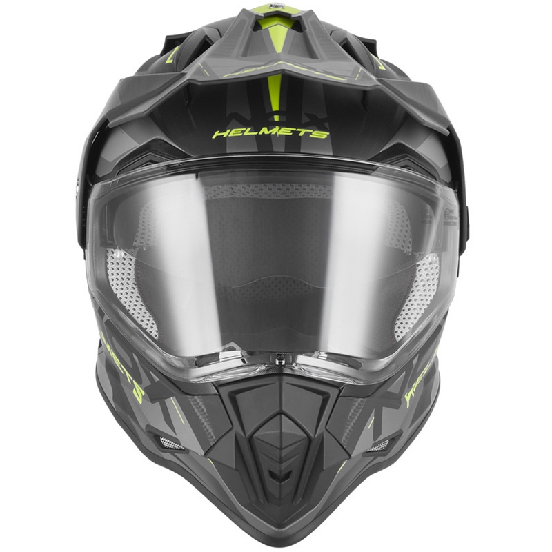 Enduro helma na motorku NOX N312 Track matná černo-fluo žlutá