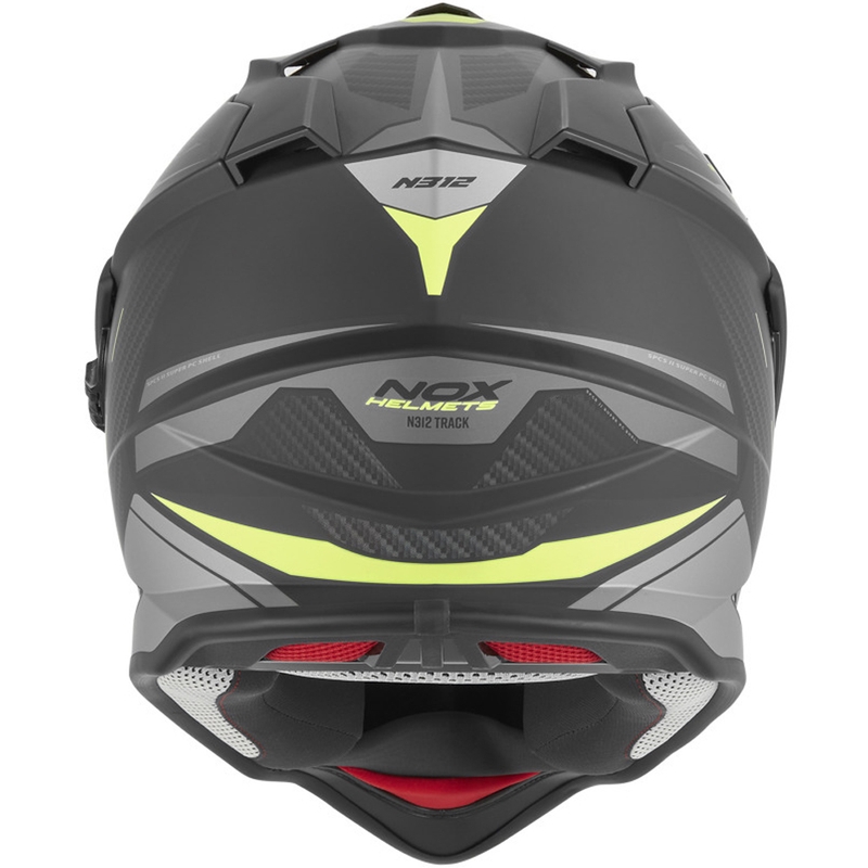 Enduro helma na motorku NOX N312 Track matná černo-fluo žlutá