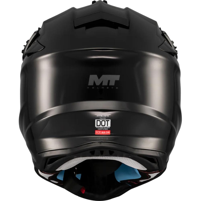 Motokrosová helma na motorku MT Falcon S Pure A1 matná černá