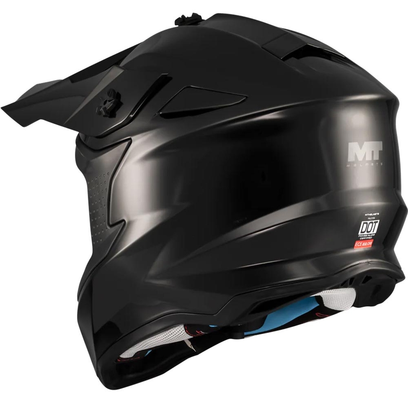 Motokrosová helma na motorku MT Falcon S Pure A1 matná černá