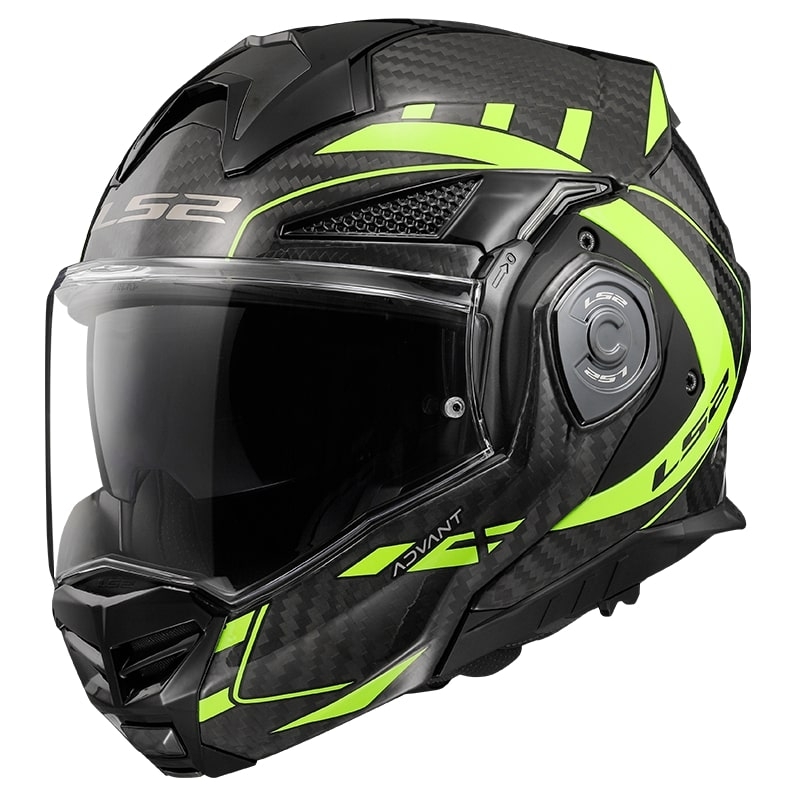 Překlápěcí přilba na motorku LS2 FF901 Advant X C Future černo-fluo žlutá - II. jakost