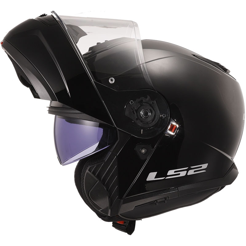 Vyklápěcí přilba LS2 FF908 Strobe II černá lesklá - II. jakost