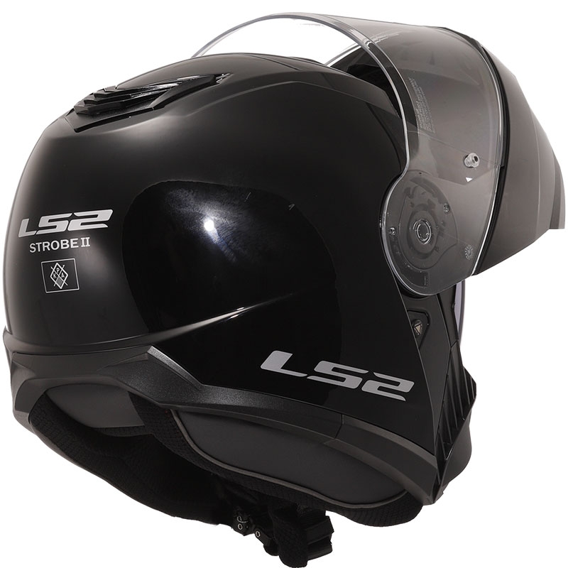 Vyklápěcí přilba LS2 FF908 Strobe II černá lesklá - II. jakost