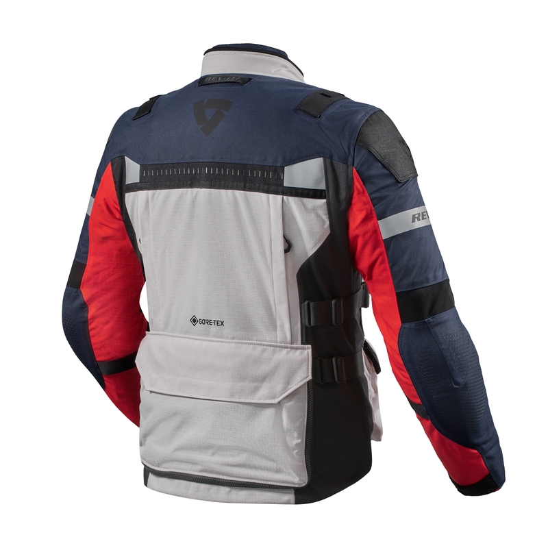 Bunda na motorku Revit Defender 3 GTX červeno-modrá - II. jakost