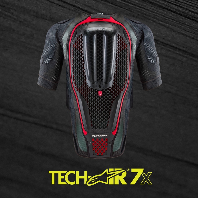 Airbagová vesta Alpinestars TECH-AIR®7X System černo-červená - II. jakost