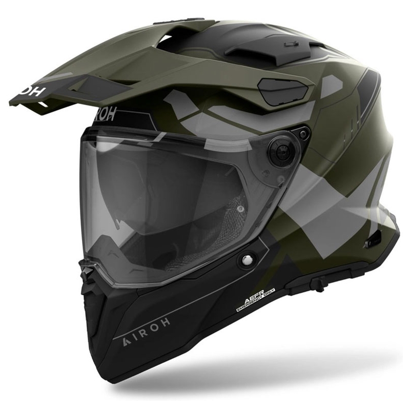 Enduro helma Airoh Commander 2 Reveal matná zelená