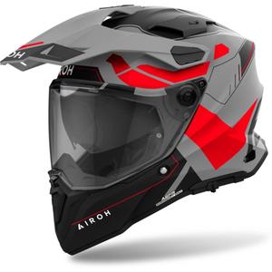 Enduro helma Airoh Commander 2 Reveal matná červená fluo