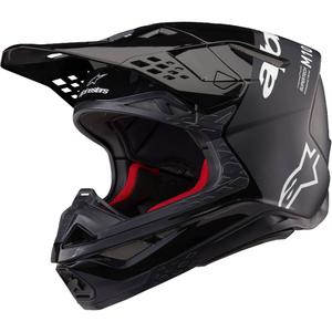 Motokrosová helma Alpinestars Supertech S-M10 Flood černo-tmavě šedá
