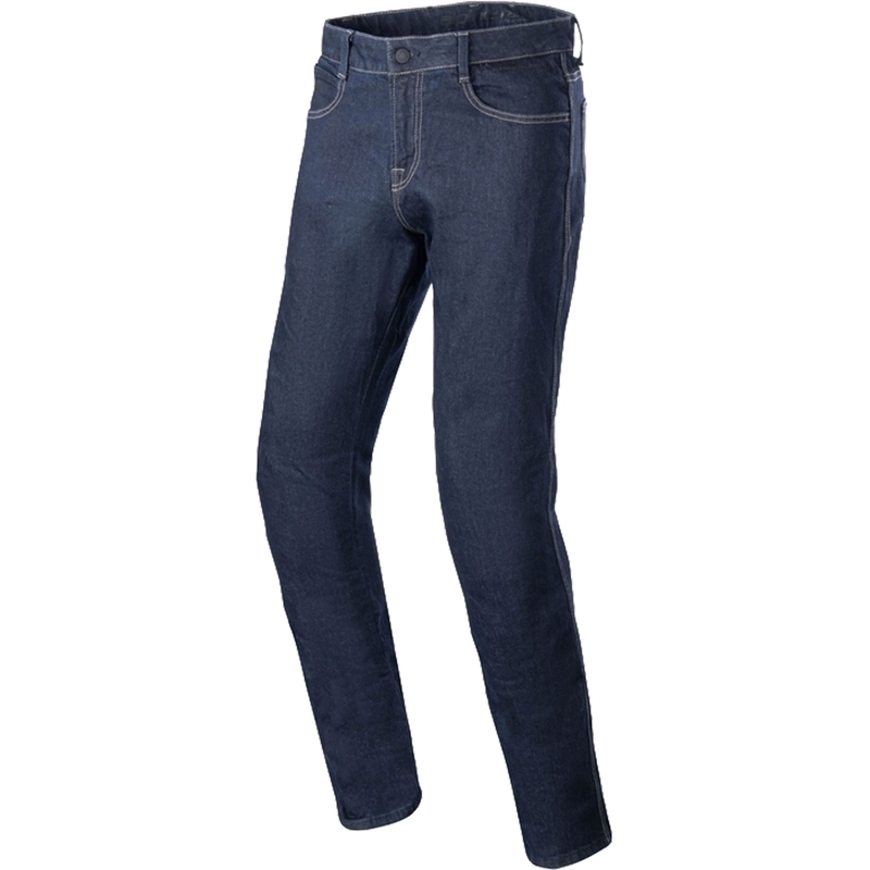 Džíny na motorku Alpinestars Radon Relaxed Fit Denim seprané modré