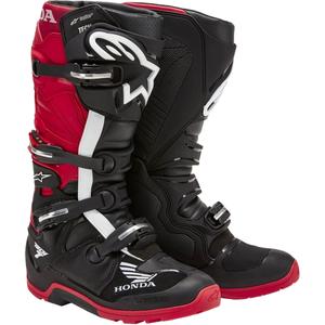 Boty na motorku Alpinestars Tech 7 Enduro Drystar Honda černo-červené