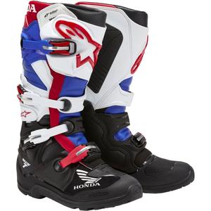 Boty na motorku Alpinestars Tech 7 Enduro Drystar Honda černo-modro-bílo-červené