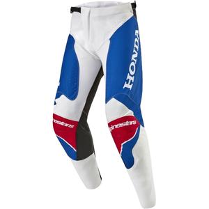 Motokrosové kalhoty Alpinestars Racer Iconic Honda kolekce bílo-modro-červeno-černé