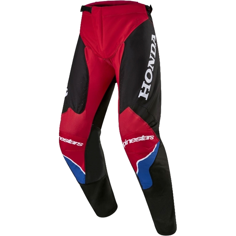 Motokrosové kalhoty Alpinestars Racer Iconic Honda kolekce červeno-černo-modro-bílé