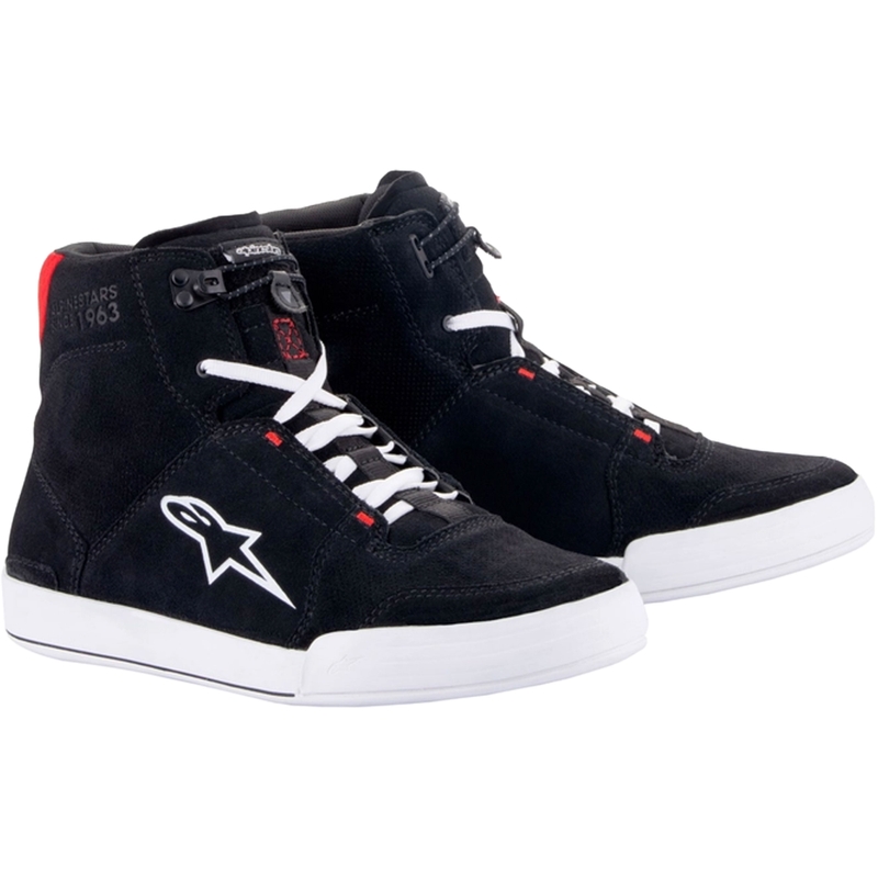 Boty na motorku Alpinestars Chrome černo-bílo-červené