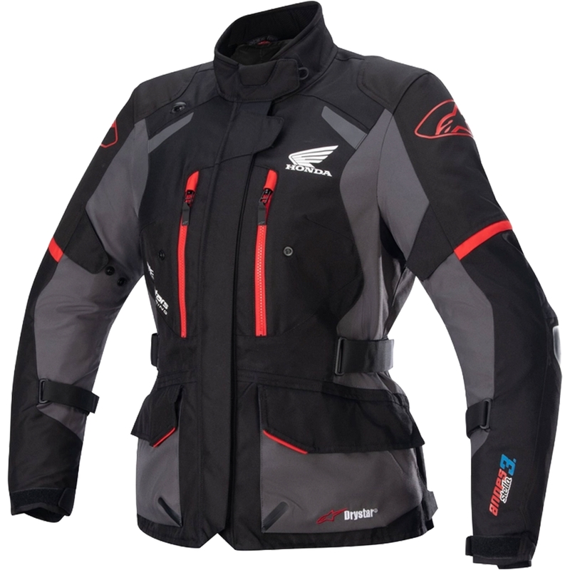 Dámská bunda na motorku Alpinestars Stella Andes Drystar Honda černo-šedo