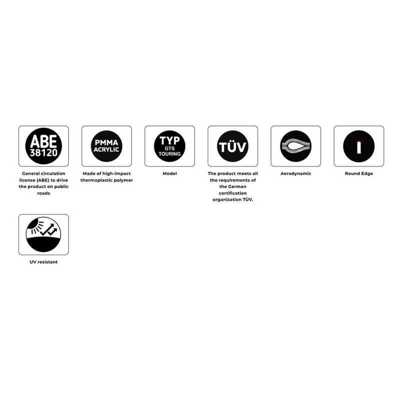 Plexi štít PUIG GTS Touring průhledný