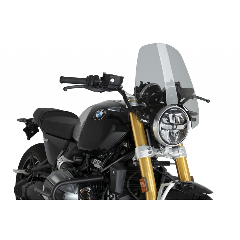 Plexi štít PUIG NEW GEN. TOURING kouřová pro BMW R 1200 Nine T 2024-2026, BMW R 12 2024-2025