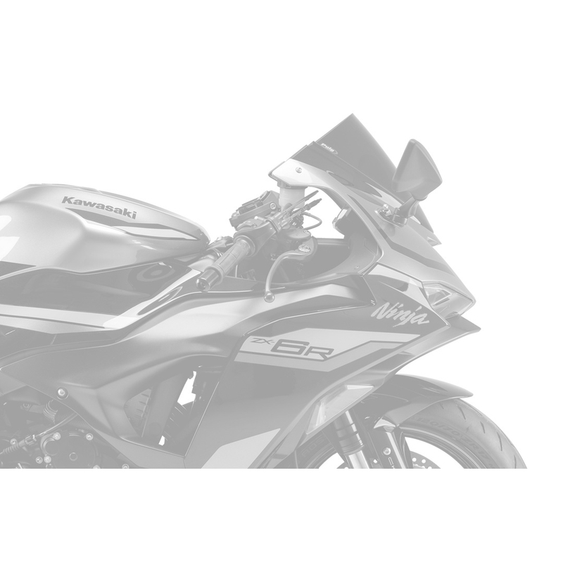 Plexi štít PUIG Z-RACING modrá pro KAWASAKI ZX-6R 636 Ninja (2013<) 2024-2025